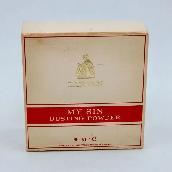 Lanvin My Sin Dusting Powder Charles of the Ritz USA France 4 oz. NOS